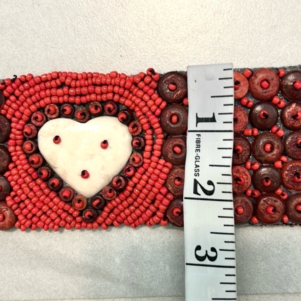 VTG Handmade African Kuba Cowrie Shell & Beaded Belt
Artisan Tribal Boho Waist - Picture 9 of 11